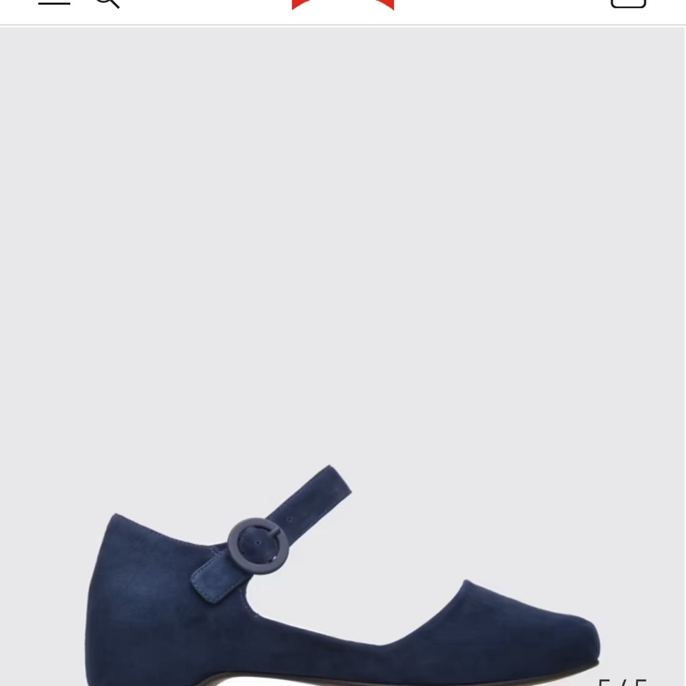 Navy Blue Mary Jane Flats